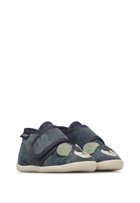 Chaussons en tissu bidaim 2 Marine- 2 - vertbaudet enfant 