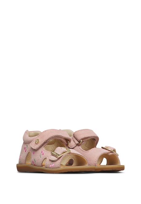 Sandales en daim avec imprimé cerises revion embr Rose- 2 - vertbaudet enfant 
