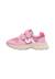 Sneakers en cuir et tissu mizole vl. Gris-+Rose- 8 - vertbaudet enfant 