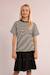 T-shirt rayé à cœur Noir 5 - vertbaudet enfant 