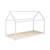 Lit enfant cabane, bois massif en pin naturel - tobias - sommier inclus, 90 x 190 cm Blanc+Naturel 2 - vertbaudet enfant 