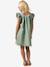 Robe courte fille rose pâle+vert sauge 8 - vertbaudet enfant 