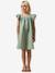 Robe courte fille rose pâle+vert sauge 6 - vertbaudet enfant 