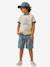 Tee-shirt à col contrasté garçon écru 3 - vertbaudet enfant 