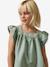 Robe courte fille rose pâle+vert sauge 9 - vertbaudet enfant 