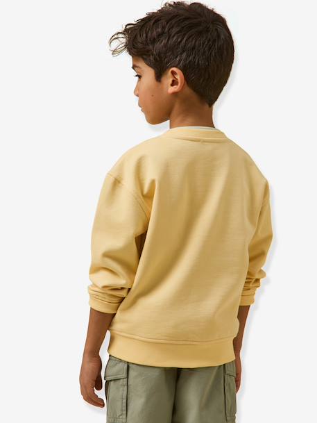 Sweat surf garçon jaune 4 - vertbaudet enfant 