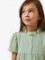 Robe courte gaze de coton vert sauge 2 - vertbaudet enfant 