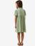 Robe courte gaze de coton vert sauge 3 - vertbaudet enfant 