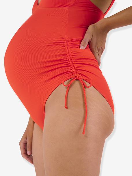 Maillot de bain de grossesse Porto Vecchio CACHE-COEUR noir+orange 12 - vertbaudet enfant 