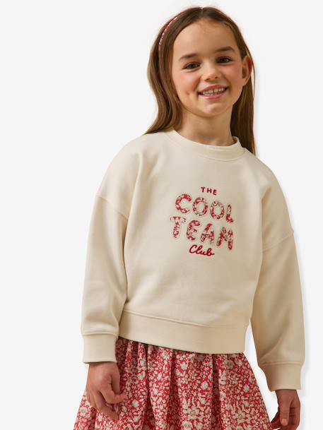 Fille-Pull, gilet, sweat-Sweat Cool Team