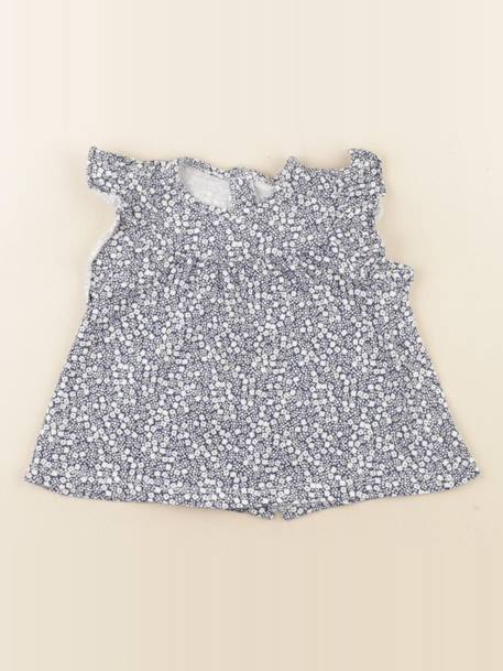 Tee-shirt - 9 mois Blanc, bleu 1 - vertbaudet enfant 