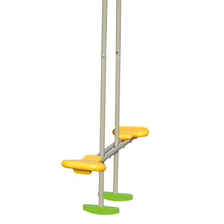 Portique balançoire métal 1,90 m agility brioso - 4 enfants Gris 5 - vertbaudet enfant 