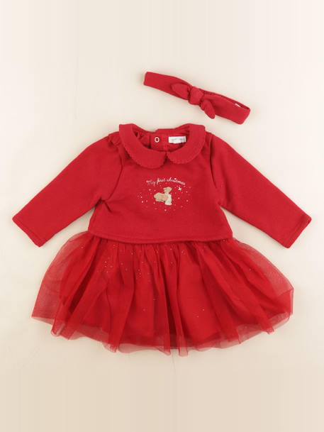 Robe - 9 mois Rouge 1 - vertbaudet enfant 