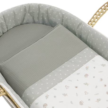 Couffin matelasse Rose+Vert 5 - vertbaudet enfant 