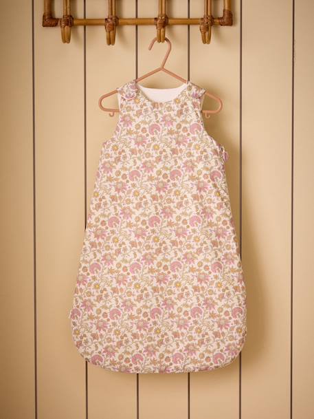 Gigoteuse en percale de coton tog 3 Imprimé  bali corail+Imprimé  fleurs rose 1 - vertbaudet enfant 