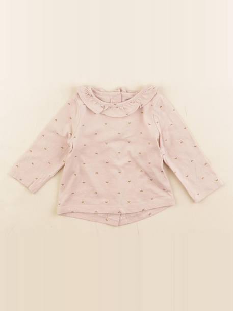 Tee-shirt - 3 mois Rose, or 1 - vertbaudet enfant 