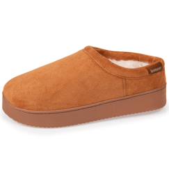Vêtements de grossesse-Chaussons mules ultra confortables, modernes, fourrés, avec une semelle plateforme de 3,5 cm