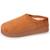 Chaussons mules ultra confortables, modernes, fourrés, avec une semelle plateforme de 3,5 cm Camel 1 - vertbaudet enfant 