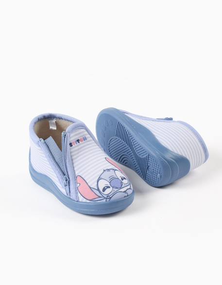 Chaussons avec imprimé stitch Bleu clair 3 - vertbaudet enfant 