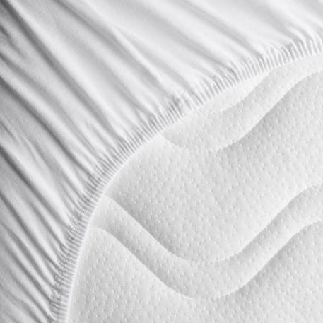 Drap housse coton bio jersey pour lit bébé Blanc+Ecru+Eucalyptus+Gris tourterelle+Naturel+Terracotta 3 - vertbaudet enfant 