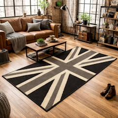 Linge de maison et décoration-Décoration-Tapis-Tapis enfant tissé lyn1 unionjack
