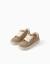 Baskets en daim à lacets Beige 2 - vertbaudet enfant 