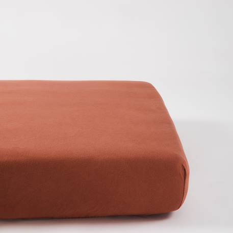 Drap housse coton bio jersey pour lit bébé Blanc+Ecru+Eucalyptus+Gris tourterelle+Naturel+Terracotta 22 - vertbaudet enfant 