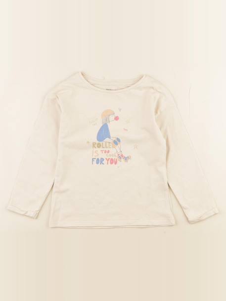 Tee-shirt - 4 ans Beige 1 - vertbaudet enfant 