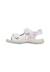 Sandales en cuir avec des fleurs dock Blanc- 3 - vertbaudet enfant 