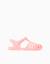 Sandales jelly avec fermeture à scratch Corail clair 1 - vertbaudet enfant 