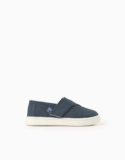 Chaussures-Espadrilles en lin avec fermeture à scratch