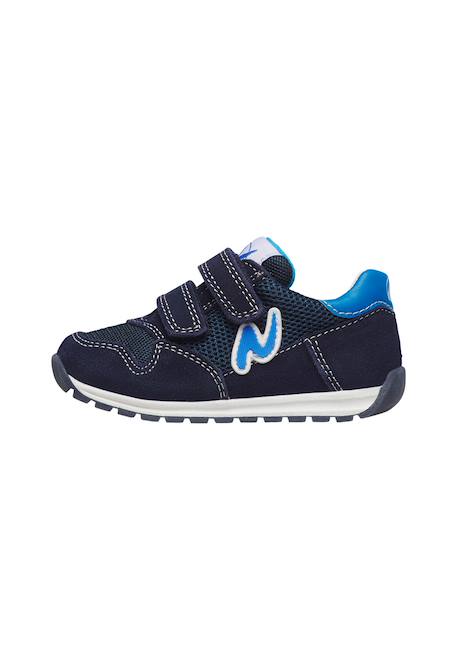 Sneakers en cuir et tissu sammy 3 vl. Beige-vert+Bleu foncé-orange+Céleste-jaune+Fuchsia-vert+Gris-bleu+Rose-fuchsia+Rose-jaune+Rouge-vert+Sage-rose 8 - vertbaudet enfant 