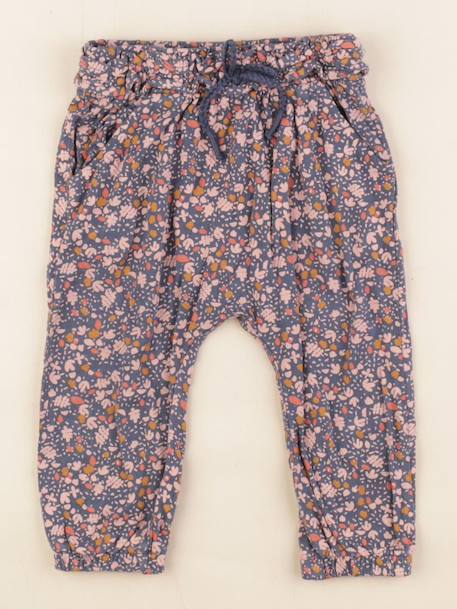 Sarouel - 12 mois Bleu, rose 1 - vertbaudet enfant 