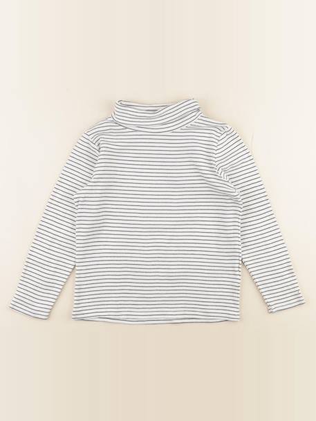 Sous-pull - 8 ans Blanc, bleu 1 - vertbaudet enfant 