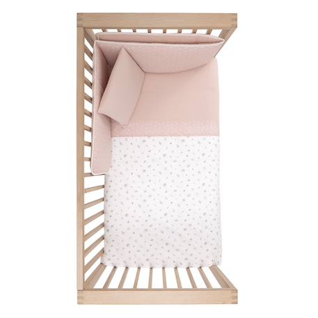 Jeu de literie pour lit bébé Rose+Vert 3 - vertbaudet enfant 