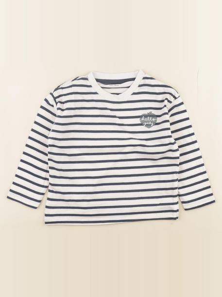 Tee-shirt - 4 ans Blanc, bleu 1 - vertbaudet enfant 