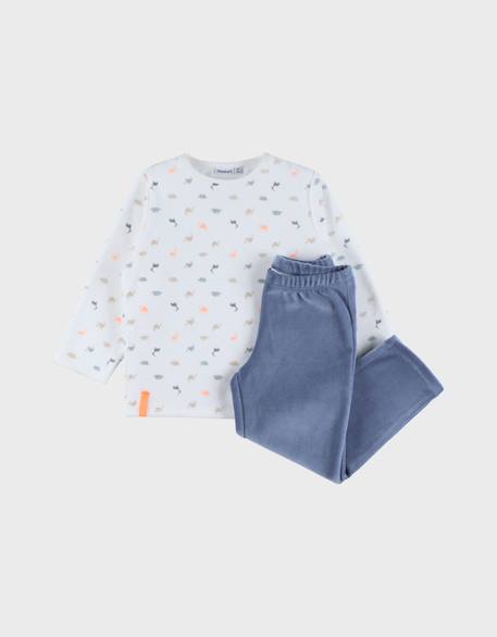 Garçon-Pyjama bébé velours imprimé
