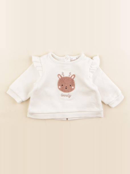 Sweat - 1 mois Blanc 1 - vertbaudet enfant 