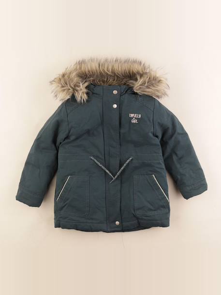 Manteau doublure amovible - 4 ans Vert 1 - vertbaudet enfant 