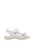 Sandales en cuir avec des fleurs dock Blanc- 1 - vertbaudet enfant 