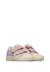 Sneakers en cuir et en daim singery low vl. Blanc-bleu+Céleste-beige 2 - vertbaudet enfant 