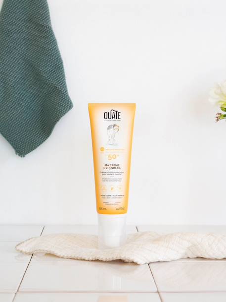 Crème solaire enfant spf50+ peau sensible résistante eau MULTICOLORE 3 - vertbaudet enfant 