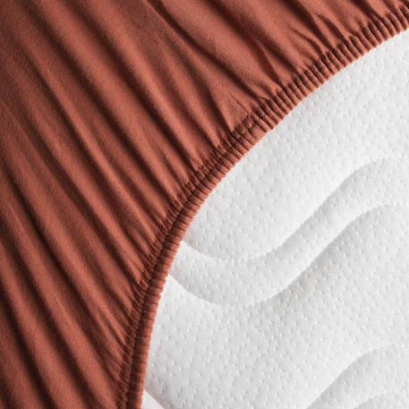Drap housse coton bio jersey pour lit bébé Blanc+Ecru+Eucalyptus+Gris tourterelle+Naturel+Terracotta 23 - vertbaudet enfant 