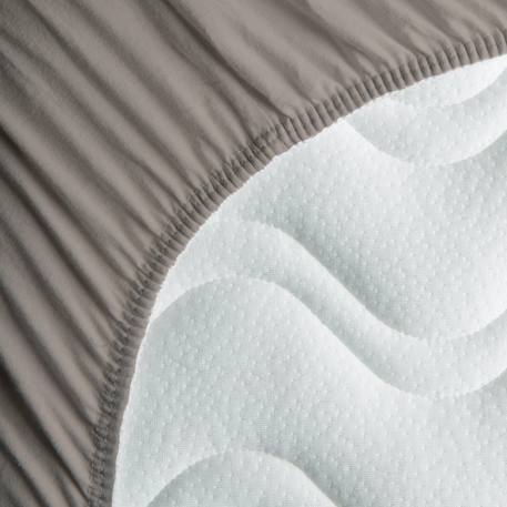 Drap housse coton bio jersey pour lit bébé Blanc+Ecru+Eucalyptus+Gris tourterelle+Naturel+Terracotta 15 - vertbaudet enfant 