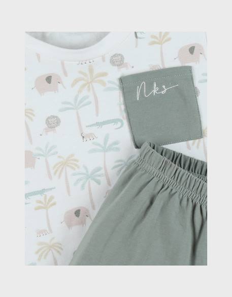Pyjama bébé coton imprimé Vert 4 - vertbaudet enfant 