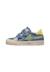 Sneakers en cuir et en daim singery low vl. Blanc-bleu+Céleste-beige 8 - vertbaudet enfant 
