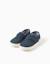 Espadrilles en lin avec fermeture à scratch Beige+Bleu 6 - vertbaudet enfant 