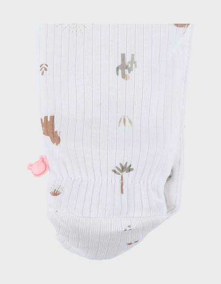 Pyjama bébé coton structuré Blanc 6 - vertbaudet enfant 