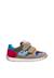 Sneakers en cuir et tissu sammy 3 vl. Beige-vert+Bleu foncé-orange+Céleste-jaune+Gris-bleu+Rose-fuchsia+Sage-rose 16 - vertbaudet enfant 