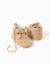 Chaussures en suédine avec détails perforés Beige foncé 3 - vertbaudet enfant 